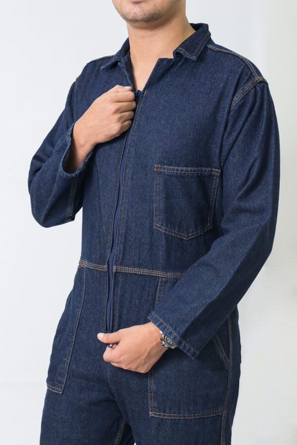 OVEROL INDIGO MANGA LARGA PARA HOMBRE - Imagen 2